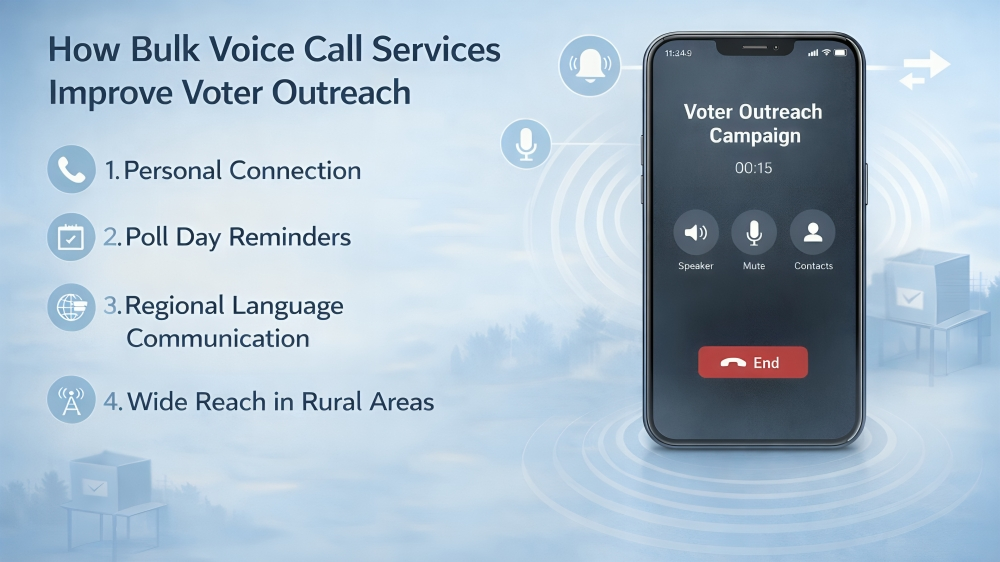 How Bulk Voice Call Services Improve Voter Outreach
