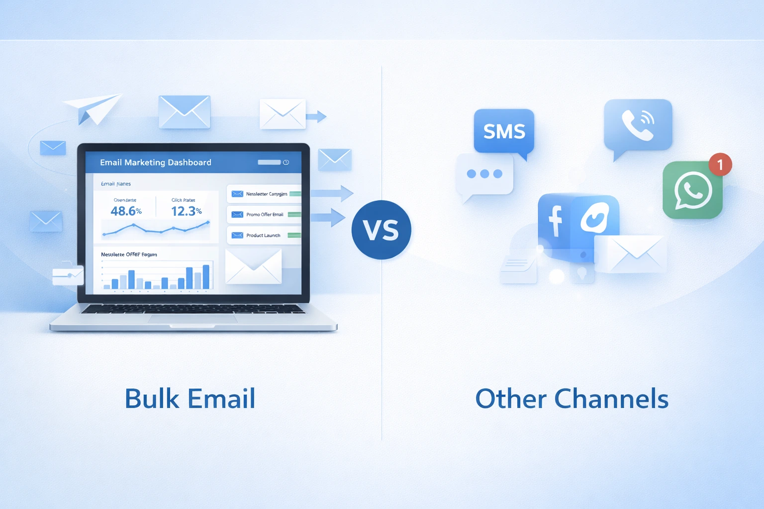 Bulk Email vs Other Communication Channels