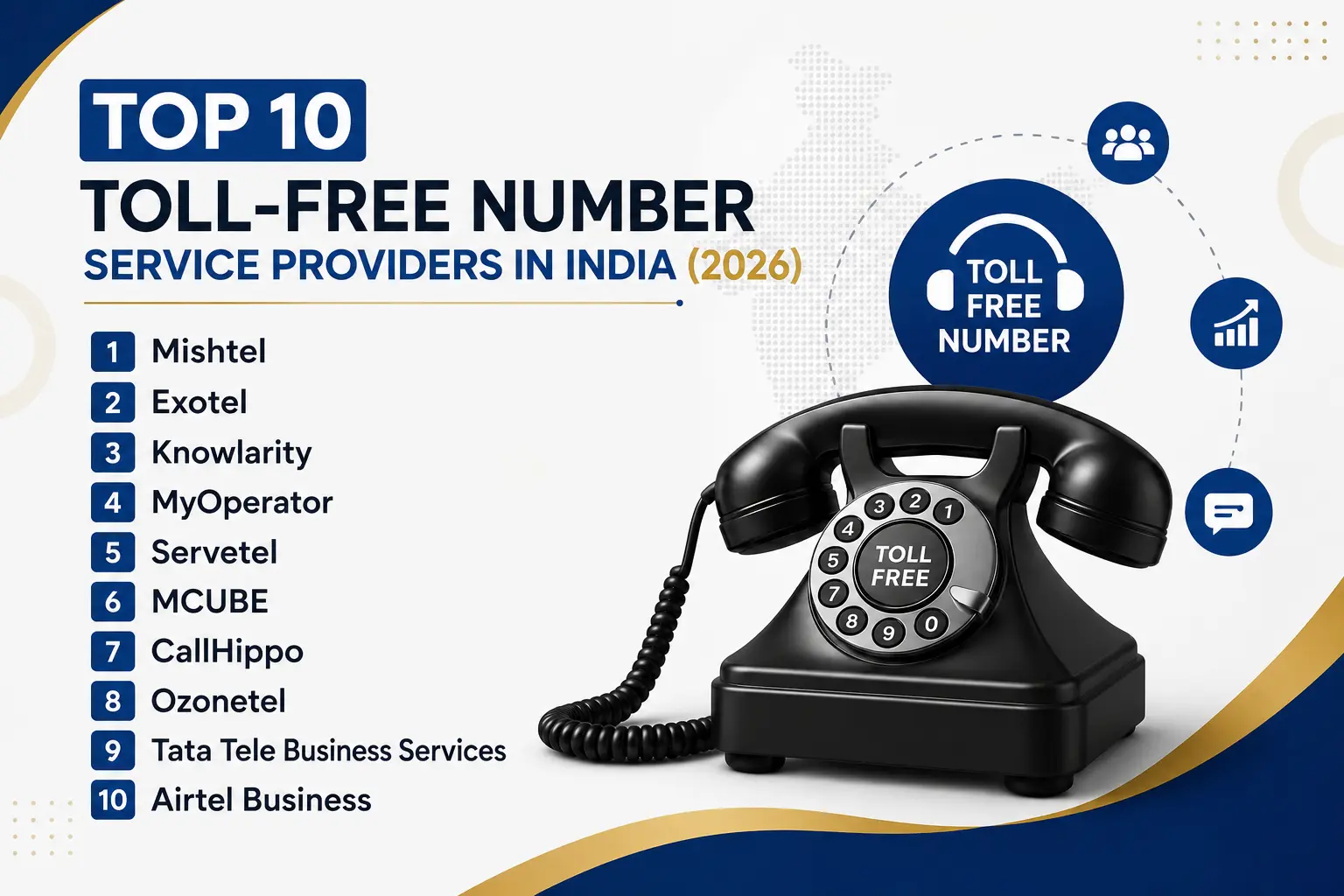 Top 10 Toll-Free Number Service Providers in India