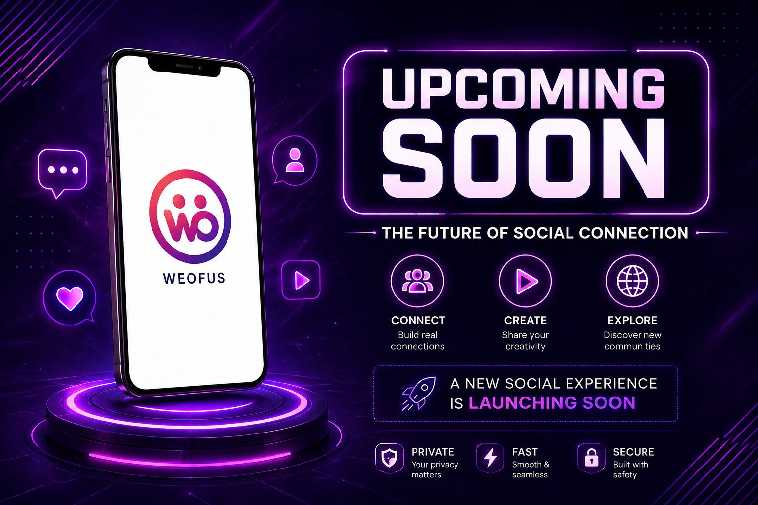 Upcoming Social Media Platform – Weofus Is Coming Soon
